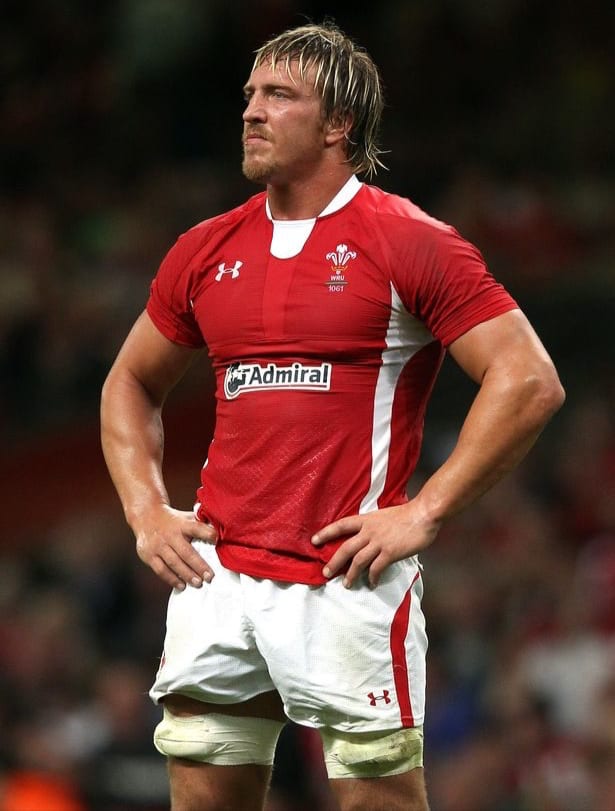 Andy Powell in the Wales shirt at the Millennium Stadium